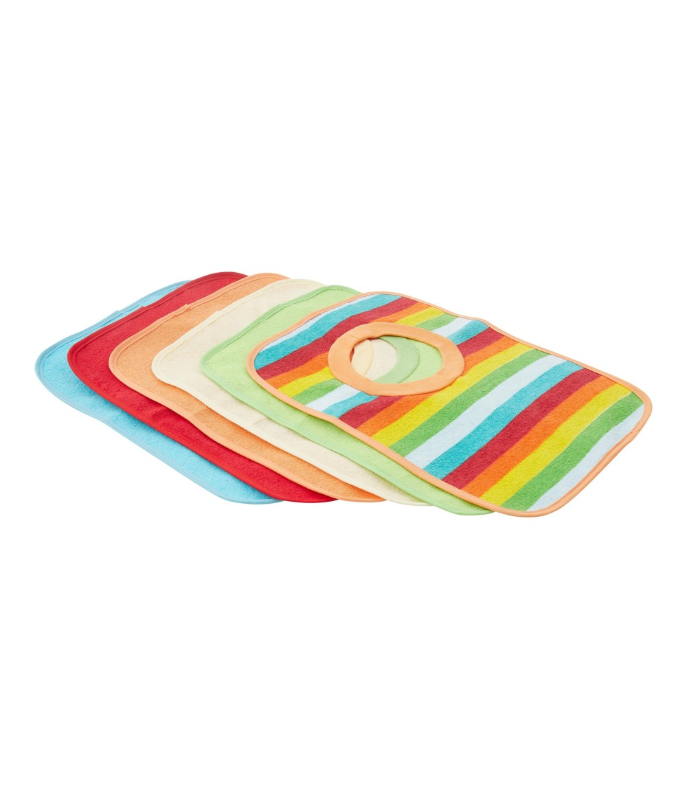 6er-Pack Schlupflätzchen mit Folienrückseite