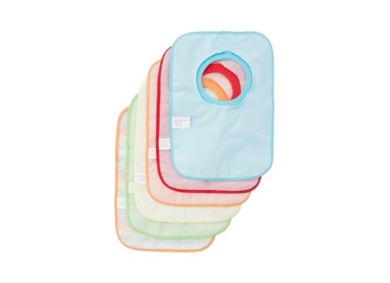 6er-Pack Schlupflätzchen mit Folienrückseite