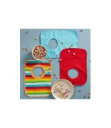 6er-Pack Schlupflätzchen mit Folienrückseite