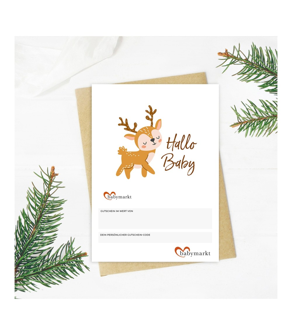 Geschenkgutschein Hallo Baby