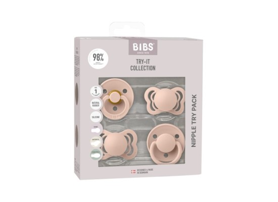 4-er Pack Try-It Collection Schnuller Latex, 0-6M