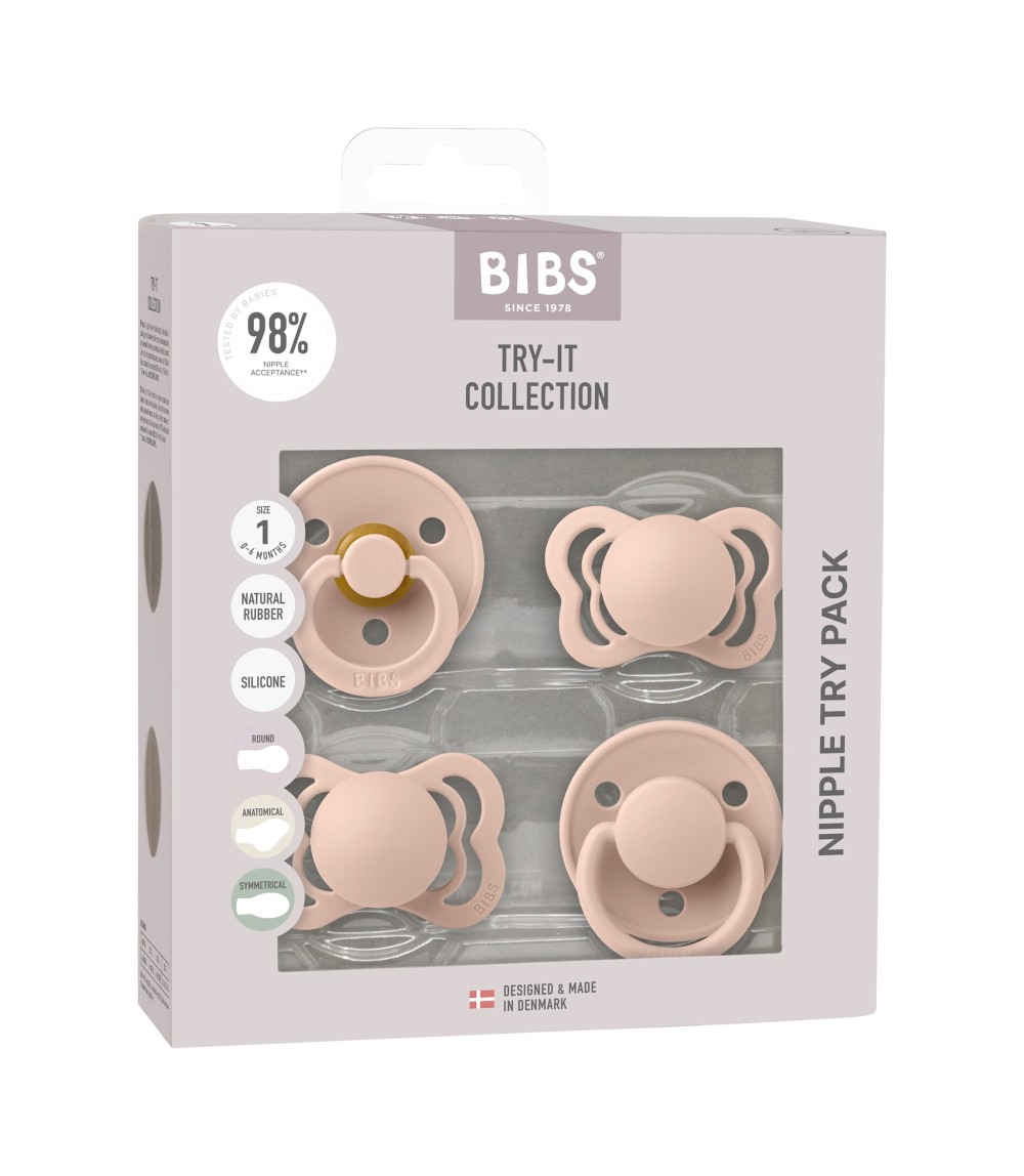 4-er Pack Try-It Collection Schnuller Latex, 0-6M