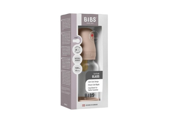 Babyflasche aus Glas, 120 ml, ab 0M