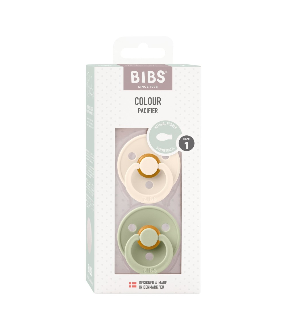 2er-Pack Colour Schnuller Latex, symetrisch, 0-6M