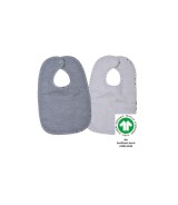 2er-Pack Lätzchen mit Druckknopf 26x40 cm