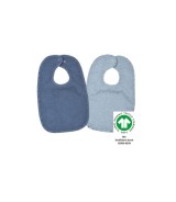 2er-Pack Lätzchen mit Druckknopf 26x40 cm