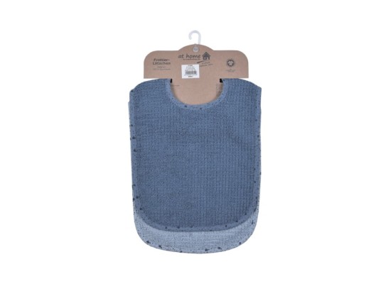 2er-Pack Lätzchen mit Druckknopf 26x40 cm