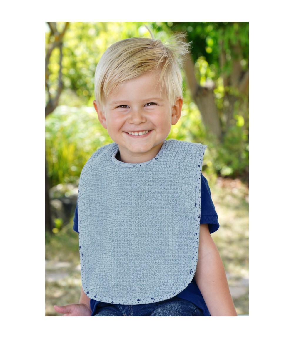 2er-Pack Lätzchen mit Druckknopf 26x40 cm