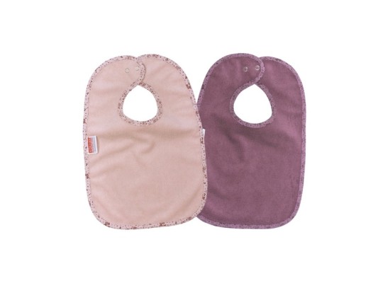 2er-Pack Lätzchen mit Druckknopf 26x40 cm