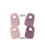 2er-Pack Lätzchen mit Druckknopf 26x40 cm