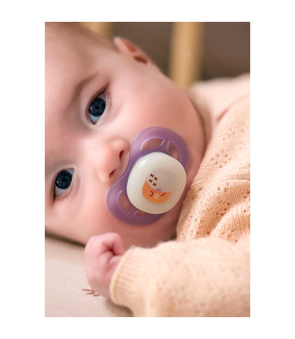 2er-Pack Schnuller ultra start night, 0-2M