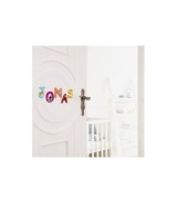 Holzbuchstaben mit Tiermotiven zum Aufkleben