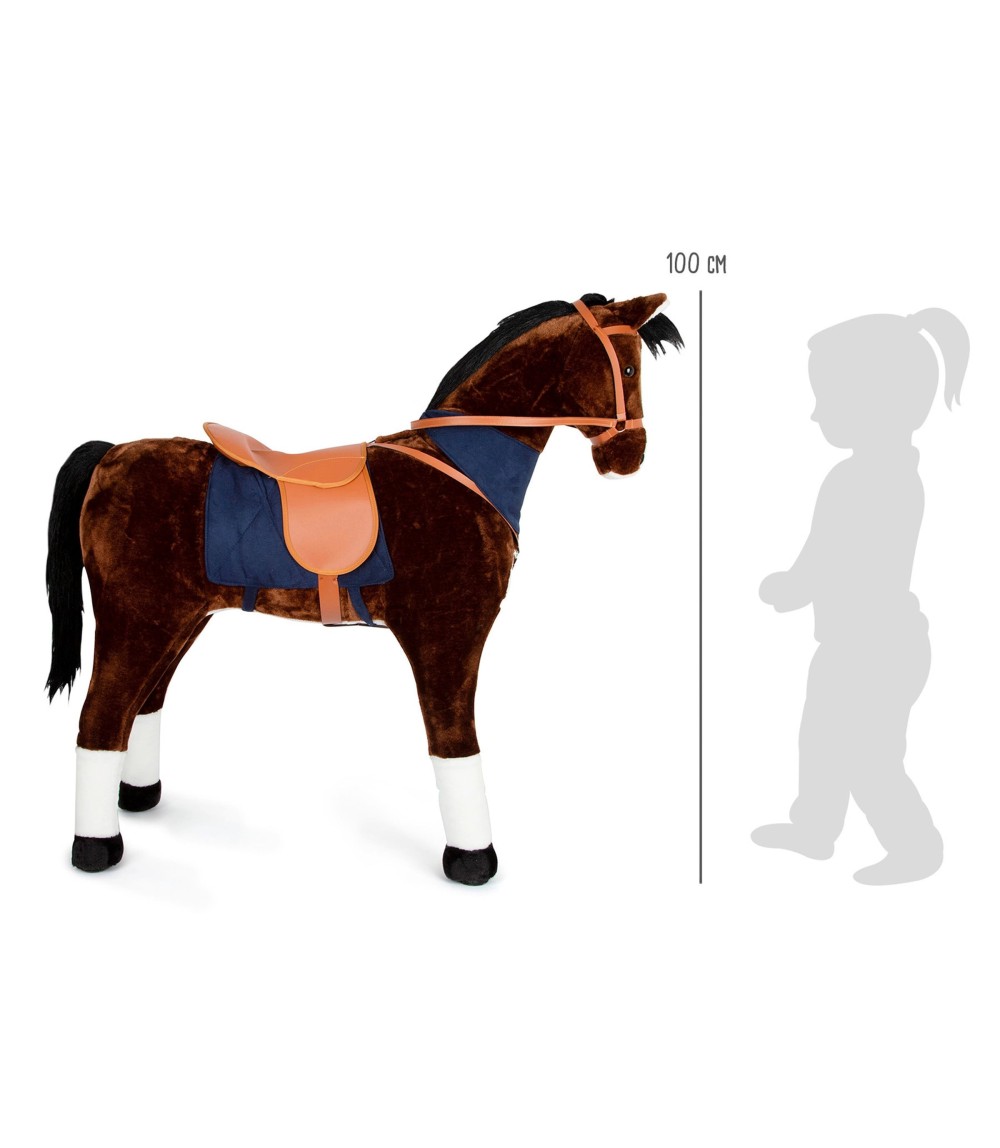 Stehpferd XL mit Sound, braun