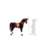 Stehpferd XL mit Sound, braun