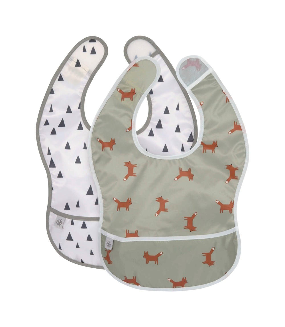 2er-Pack Lätzchen mit Auffangschale