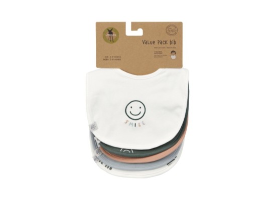 5er-Pack Lätzchen Tiny Smile