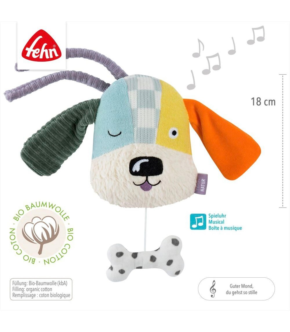 Mini-Spieluhr Hund fehnNATUR 18cm