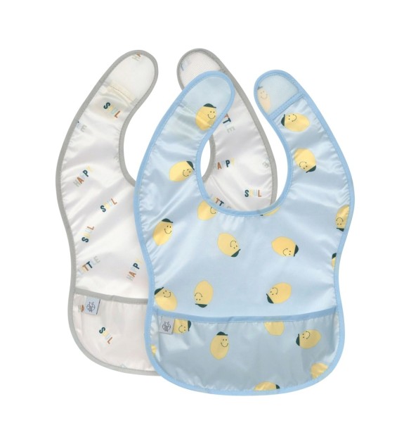 2er-Pack Lätzchen mit Auffangschale