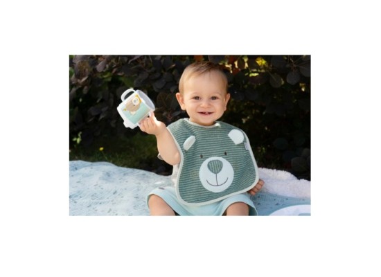 Klettlätzchen mit Nässeschutz