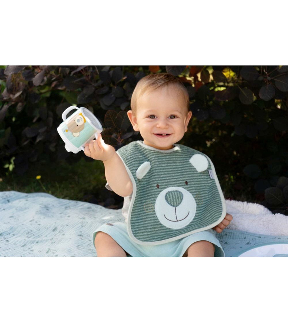 Klettlätzchen mit Nässeschutz