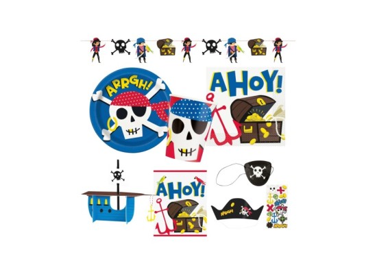 Partyset Ahoi Piraten 58 tlg.