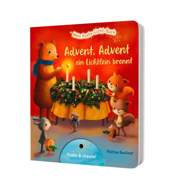 Pappbilderbuch Mein Puste-Licht-Buch:Advent