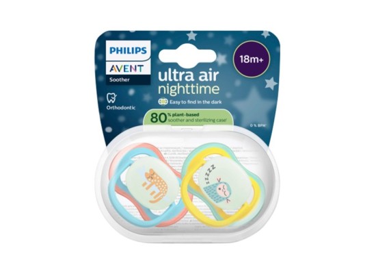 2er-Pack Schnuller ultra air Nighttime