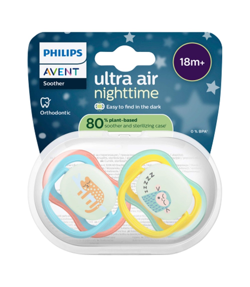2er-Pack Schnuller ultra air Nighttime