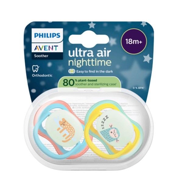 2er-Pack Schnuller ultra air Nighttime