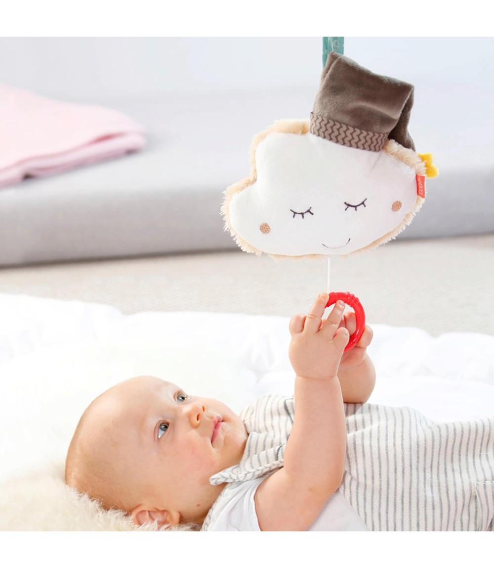 Spieluhr Wolke mit Mütze 14cm