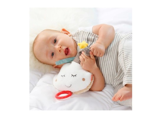 Spieluhr Wolke mit Mütze 14cm