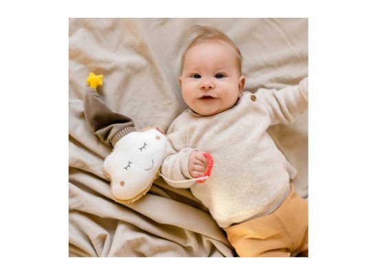 Spieluhr Wolke mit Mütze 14cm