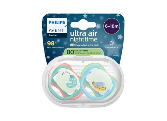 2er-Pack Schnuller ultra air Nighttime