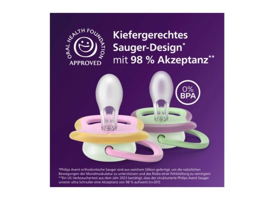 2er-Pack Schnuller ultra air Nighttime, 6-18M