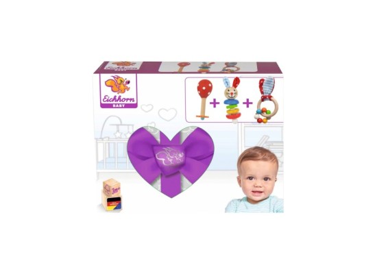 Rassel Geschenkset 3-teilig