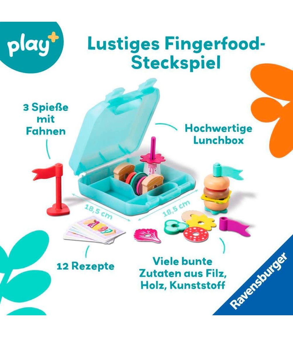 Steck- und Spiel-Set: Fingerfood