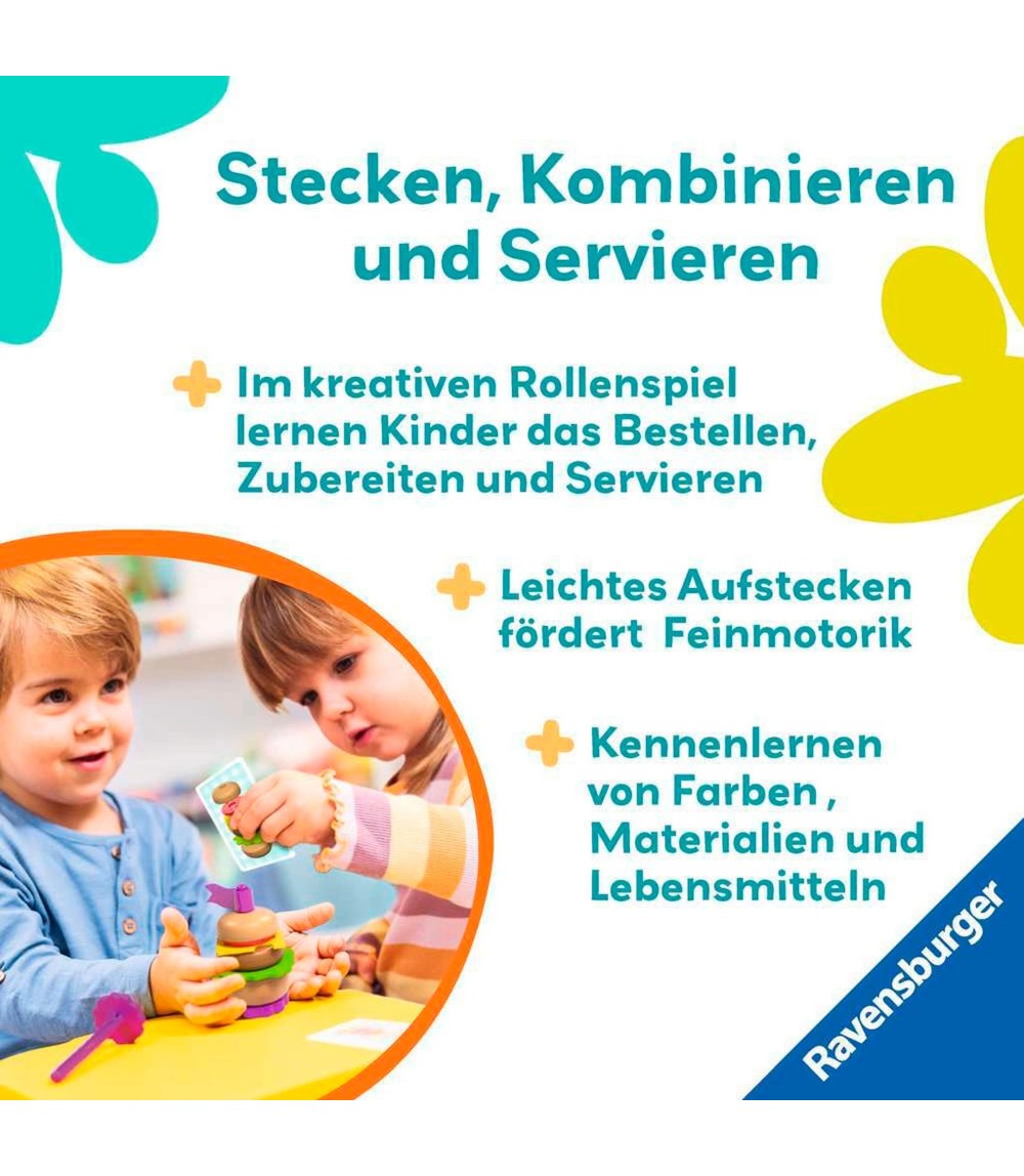 Steck- und Spiel-Set: Fingerfood