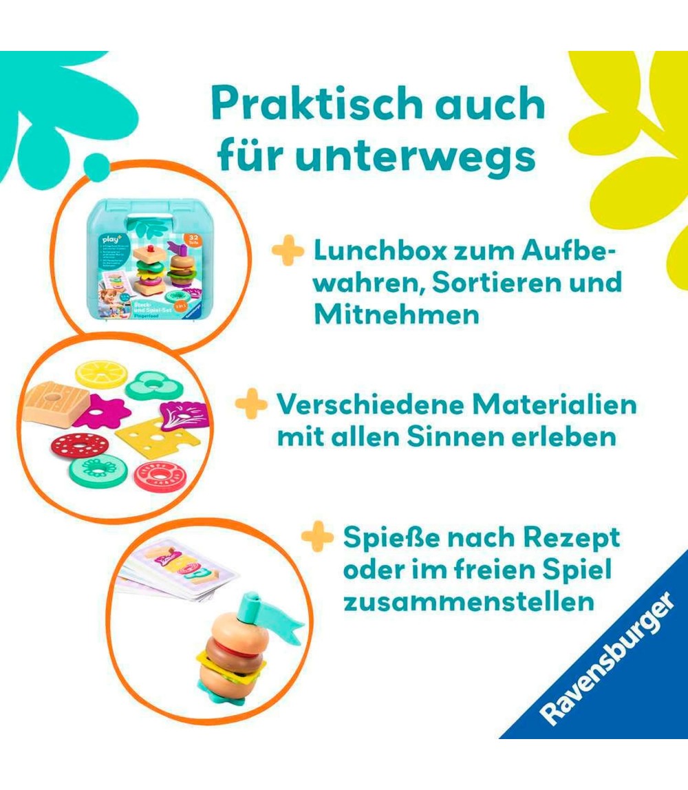 Steck- und Spiel-Set: Fingerfood