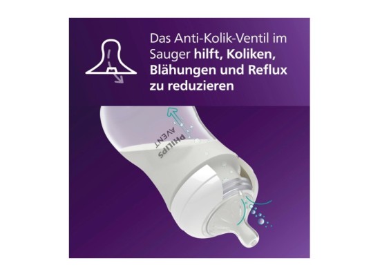 2er-Pack Babyflasche Natural Response, 260ml, ab 1M