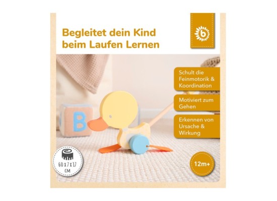 Schiebespielzeug Holz Ente - ab 12 Monate