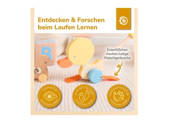 Schiebespielzeug Holz Ente - ab 12 Monate