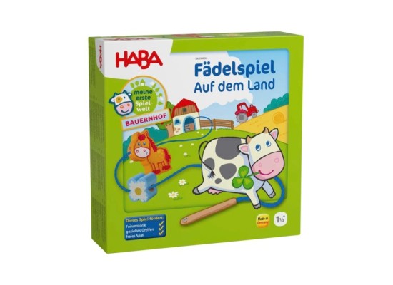 Konzentrationsspiel - Fädelspiel Bauernhof