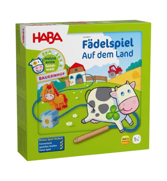Konzentrationsspiel - Fädelspiel Bauernhof