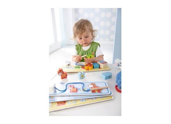 Konzentrationsspiel - Fädelspiel Bauernhof