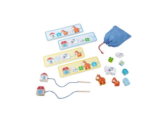 Konzentrationsspiel - Fädelspiel Bauernhof