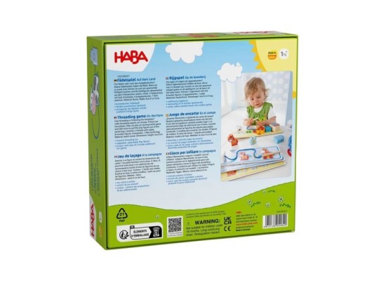 Konzentrationsspiel - Fädelspiel Bauernhof