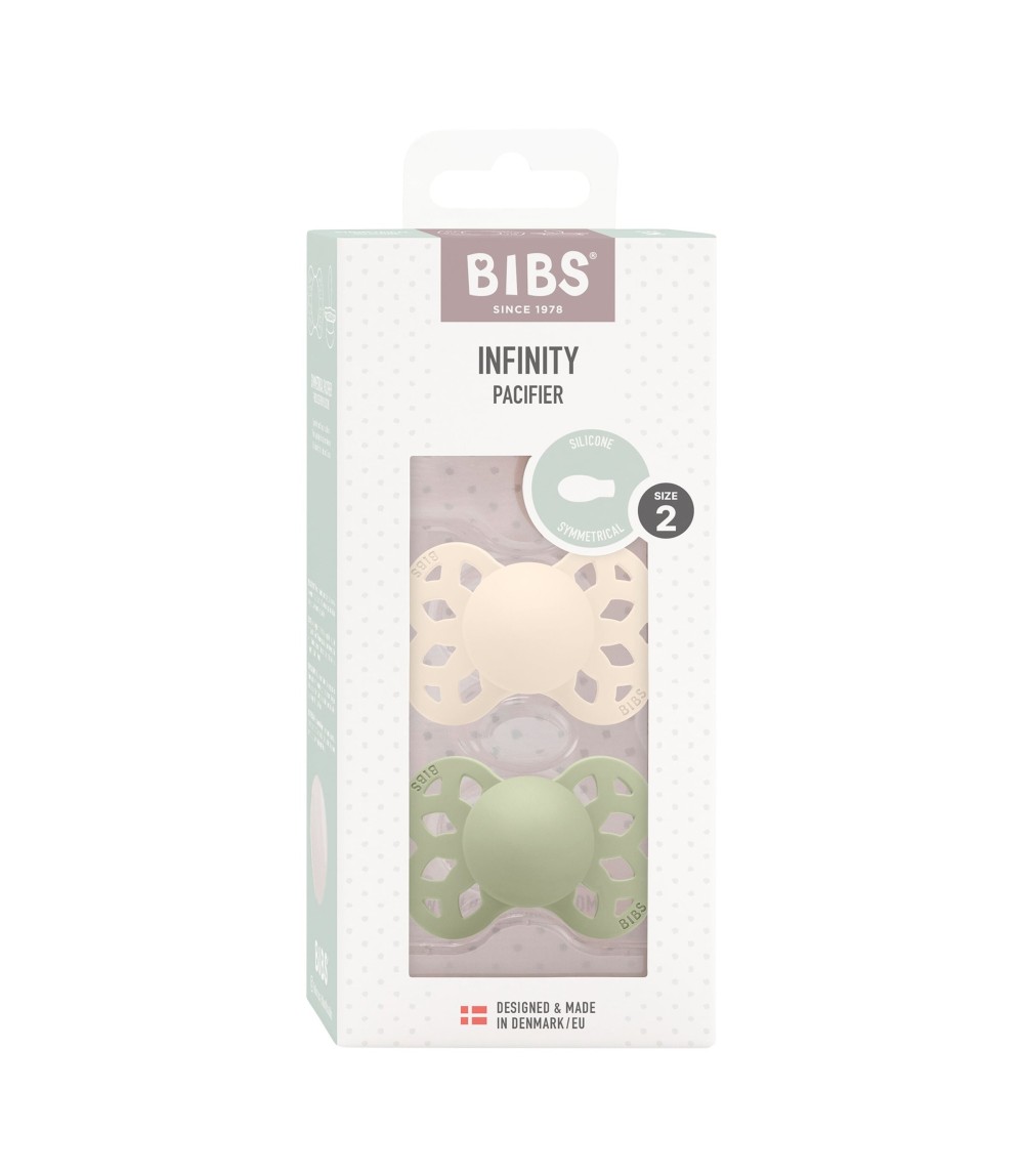 2er-Pack Infinity Schnuller Silikon, symetrisch, ab 6M