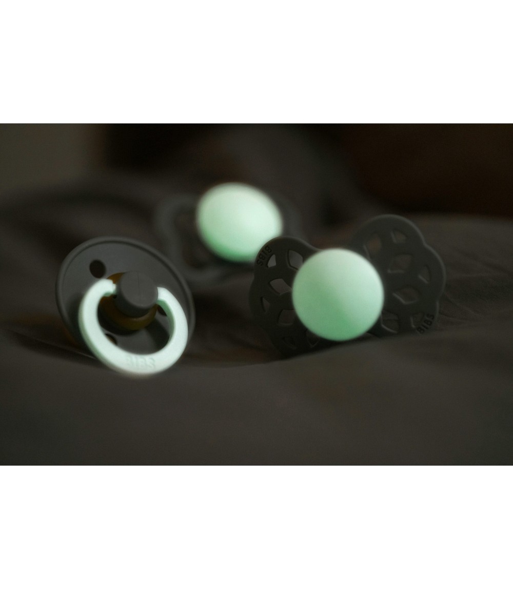 2er-Pack Colour GLOW Schnuller Latex, 6-18M