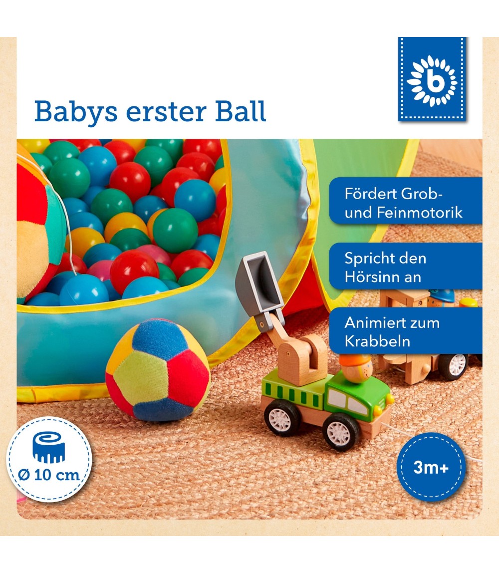 Ball Kleinkinder mit Rassel - ab 6 Monate