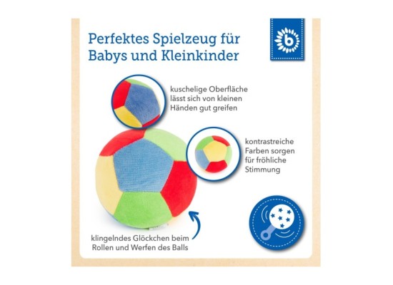 Ball Kleinkinder mit Rassel - ab 6 Monate